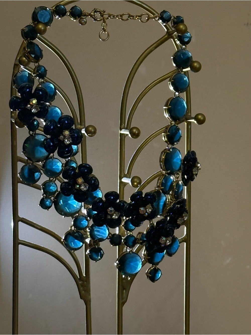 Rare J.Crew Brûlée Floral Statement Necklace – Jenna Lyons Era